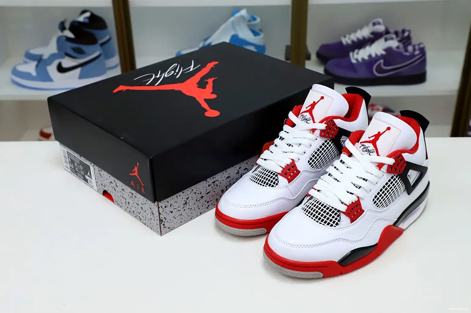 RETRO 4 RED' 'FIRE JORDAN 2012 Kimikick AIR 0728
